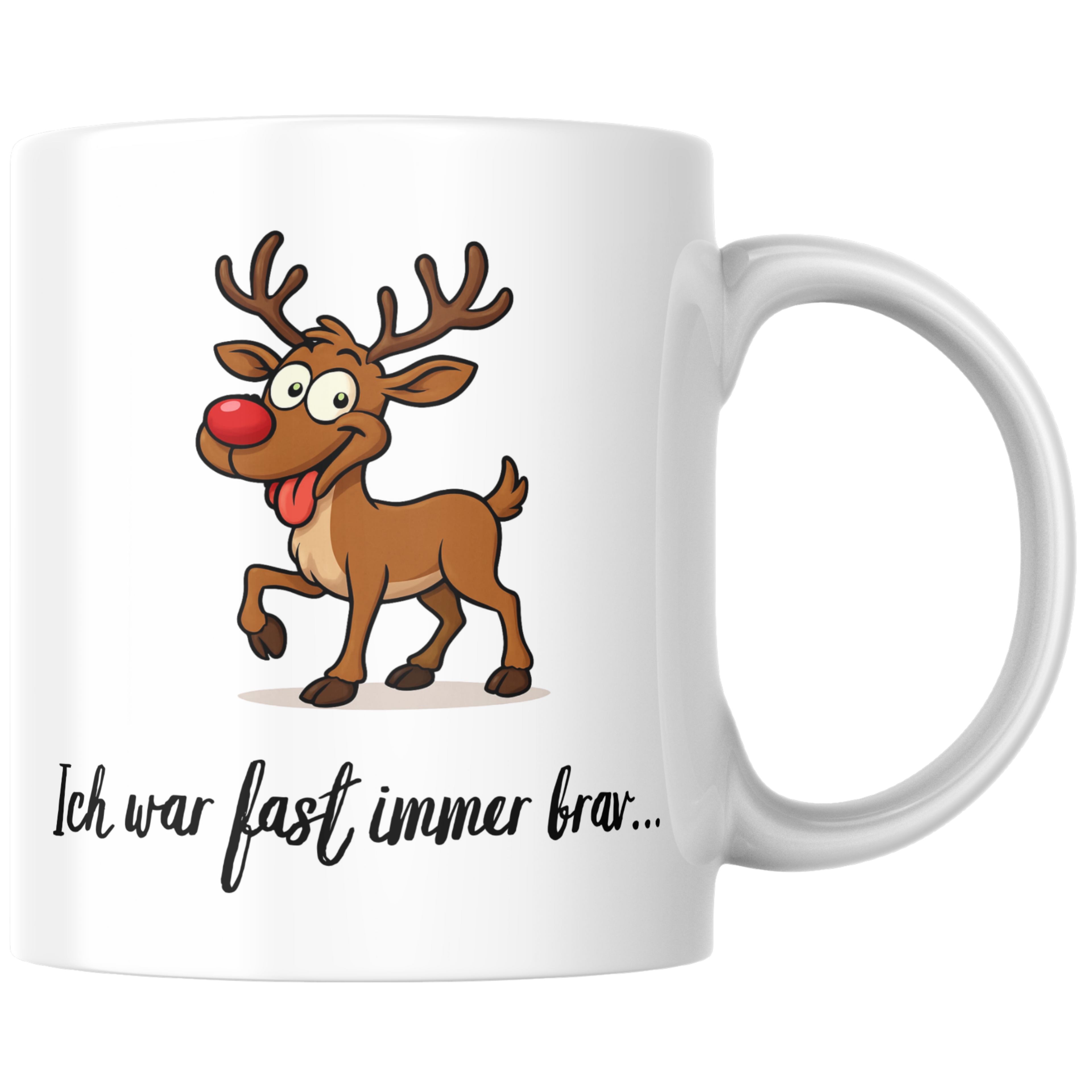 Tasse Weihnachten „Ich war fast immer brav“